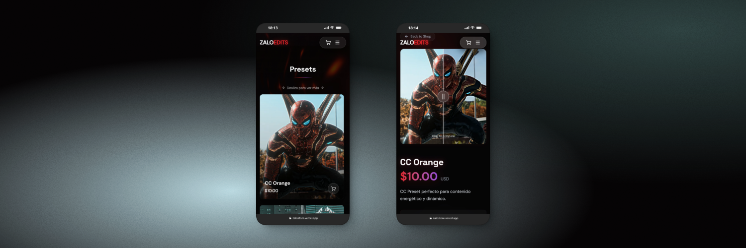 ZaloStore - Vista de Producto